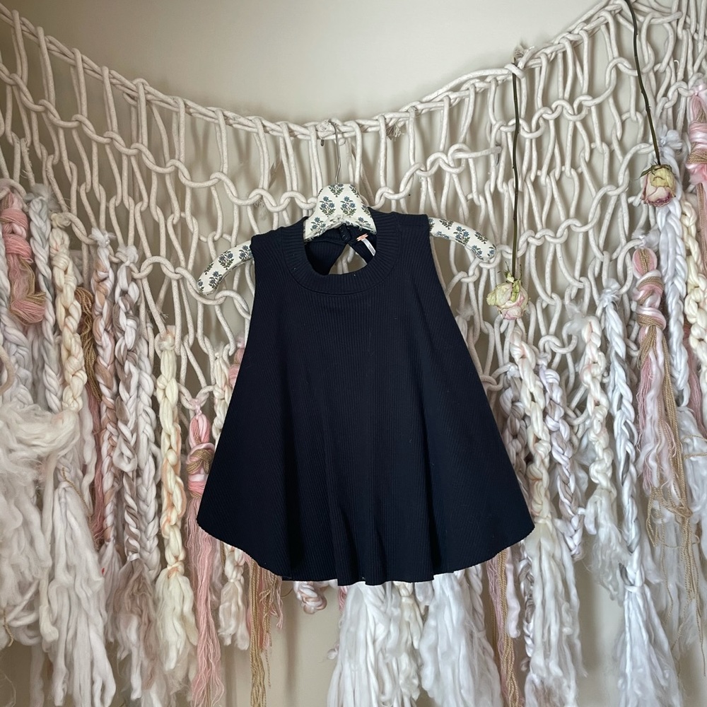 Free People Open Back Crop Top